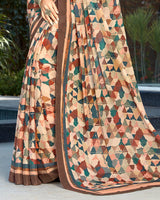 Vishal Prints Multicolor Digital Print Crepe Saree
