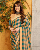Vishal Prints Sand Brown Fancy Chiffon Designer Saree