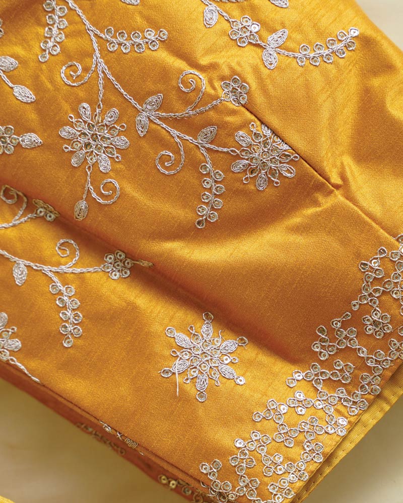 Turmeric Yellow Designer Pure Viscose Traditional Print Saree With Weaved Zari Lining-Embroidery Work And Tassel