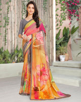 Vishal Prints Multi Color Digital Print Georgette Saree