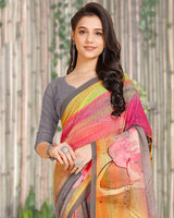 Vishal Prints Multi Color Digital Print Georgette Saree