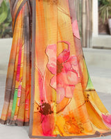 Vishal Prints Multi Color Digital Print Georgette Saree
