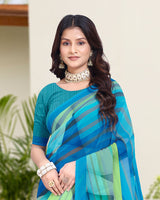 Vishal Prints Multi Color Digital Print Georgette Saree
