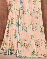 Vishal Prints Pastel Pink Fancy Chiffon Digital Print Saree