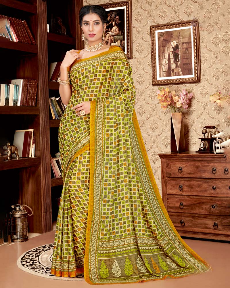 Vishal Prints Multi Digital Print Criva Crepe Saree