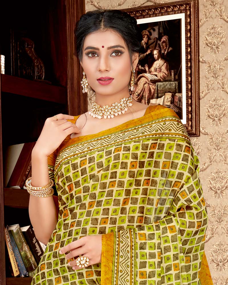 Vishal Prints Multi Digital Print Criva Crepe Saree