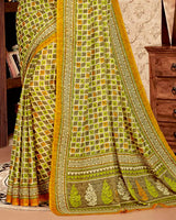 Vishal Prints Multi Digital Print Criva Crepe Saree