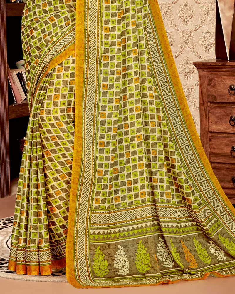 Vishal Prints Multi Digital Print Criva Crepe Saree