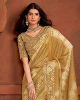 Vishal Prints Sufi Night Crushed Tissue Saree