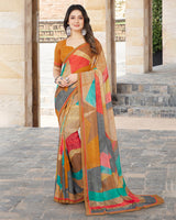 Vishal Prints Multi Digital Print Georgette Patterned Saree