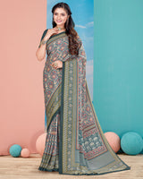 Vishal Prints Multi Digital Print Criva Crepe Saree