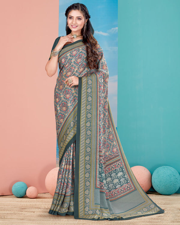 Vishal Prints Multi Digital Print Criva Crepe Saree