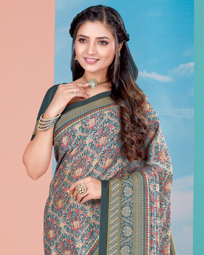 Vishal Prints Multi Digital Print Criva Crepe Saree
