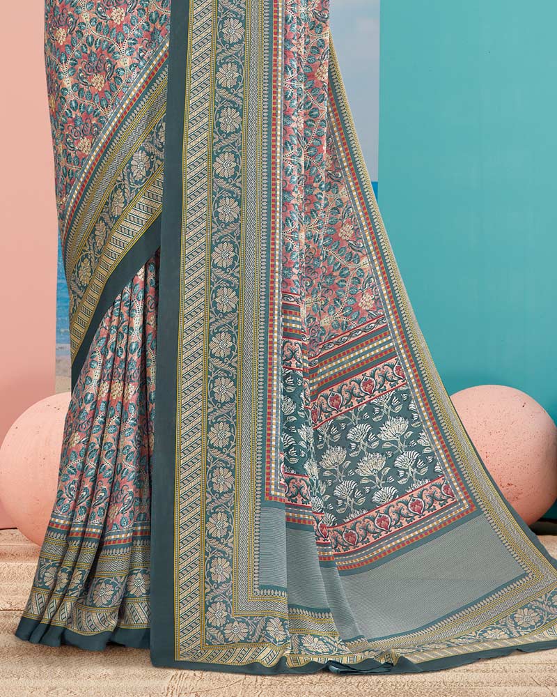 Vishal Prints Multi Digital Print Criva Crepe Saree