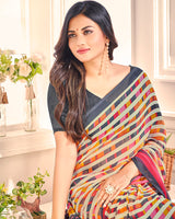 Vishal Prints Multi Printed Georgette Saree
