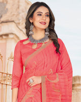 Vishal Prints Coral Printed Georgette Saree