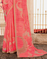 Vishal Prints Coral Printed Georgette Saree