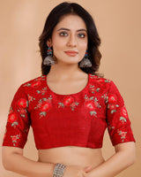 Vishal Prints Pastel Pink Printed Tussar Silk Saree With Tassel
