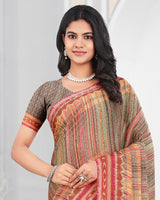 Vishal Prints Multicolor Digital Print Criva Crepe Saree