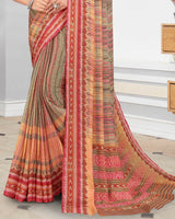 Vishal Prints Multicolor Digital Print Criva Crepe Saree