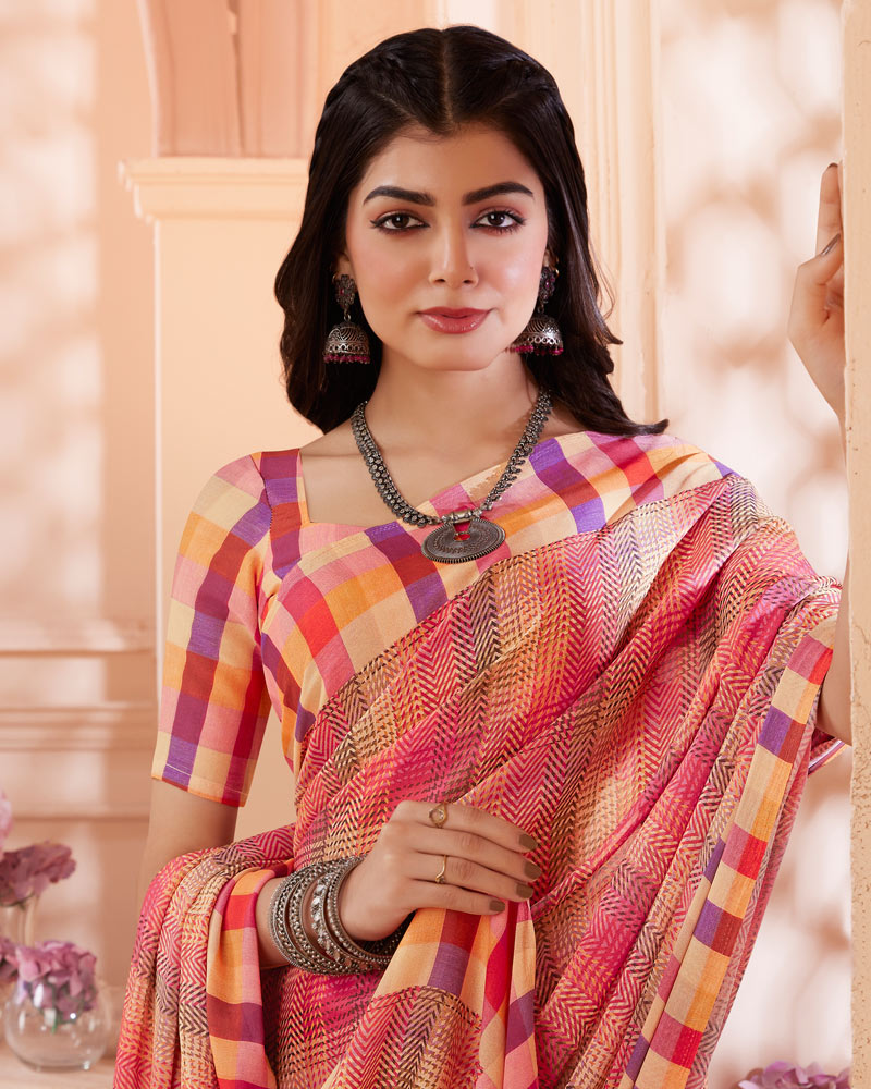 Vishal Prints Multi Color Digital Print Criva Crepe Saree