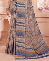 Vishal Prints Sand Dune Digital Print Criva Crepe Saree