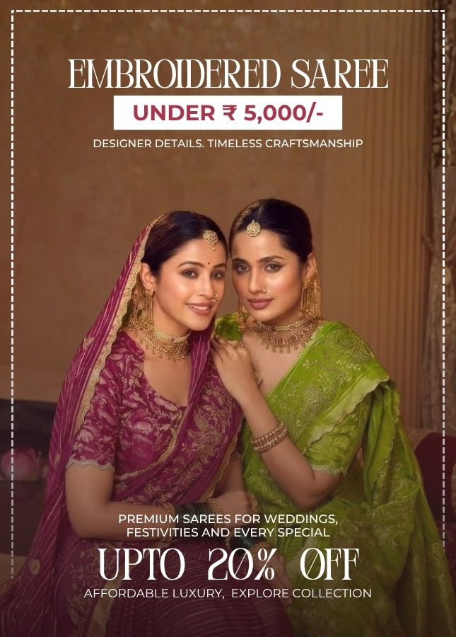 Embroidered Sarees Under ₹5,000